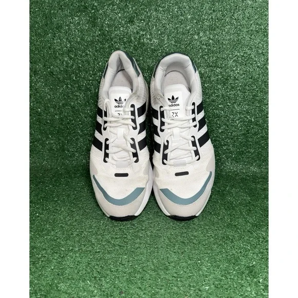 Adidas Mens Size 9.5 ZX 1K Boost White Running Shoes Walking Comfort Sneakers - Picture 5 of 9
